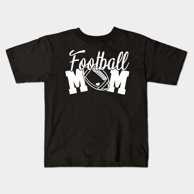 Football Mom Kids T-Shirt by StacysCellar